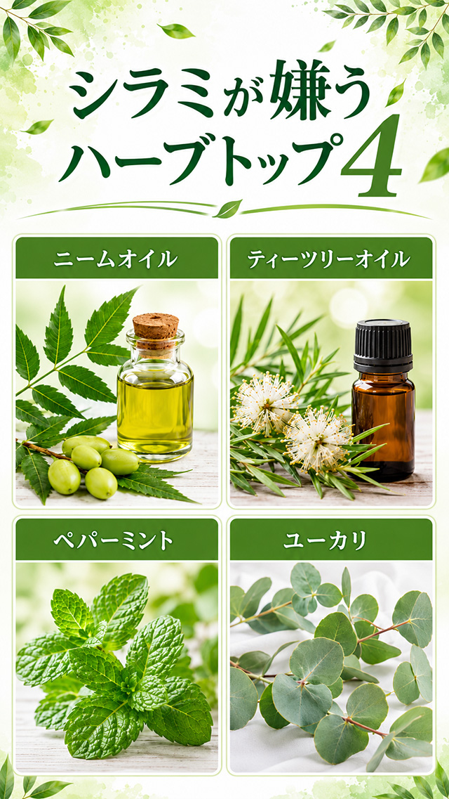 シラミの嫌う臭いハーブ
