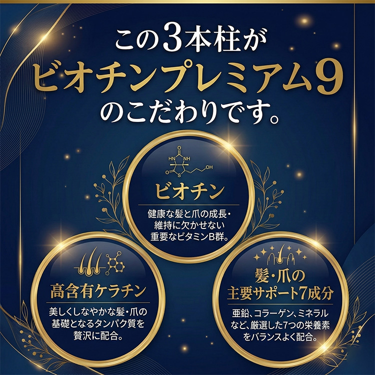 ビオチンプレミアム９3本柱