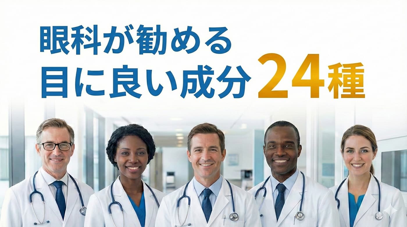 医師の勧める目にいいサプリ