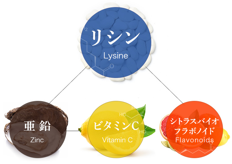 ヘルペスに効く３代成分