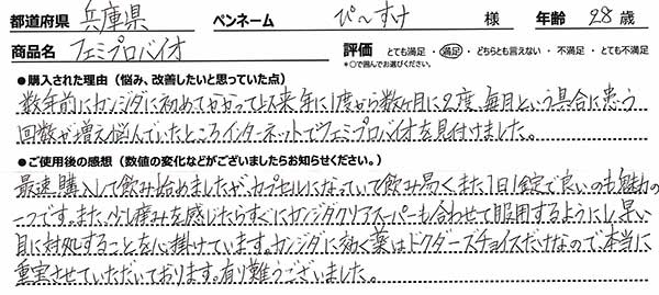 フェミプロバイオレビュー1